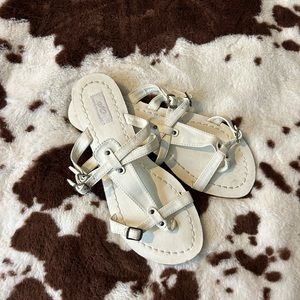White sandals